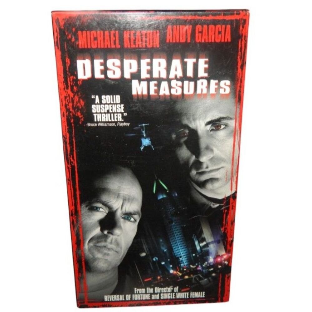 DESPERATE MEASURES Michael Keaton Andy Garcia vintage VHS in original paper case